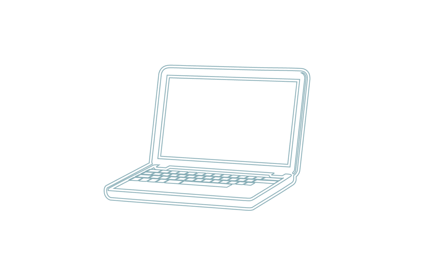 Illustration av en laptop