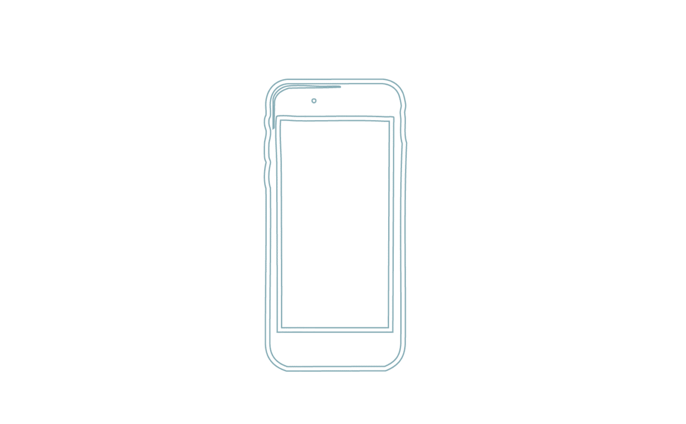 Illustration av en mobiltelefon